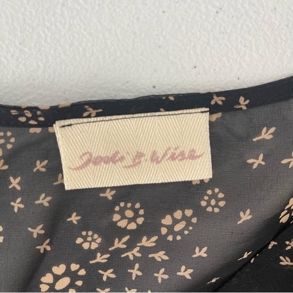 JODI B WISE Black 100% Silk Beach Cover Up Dress Size Medium EUC - Picture 3 of 6